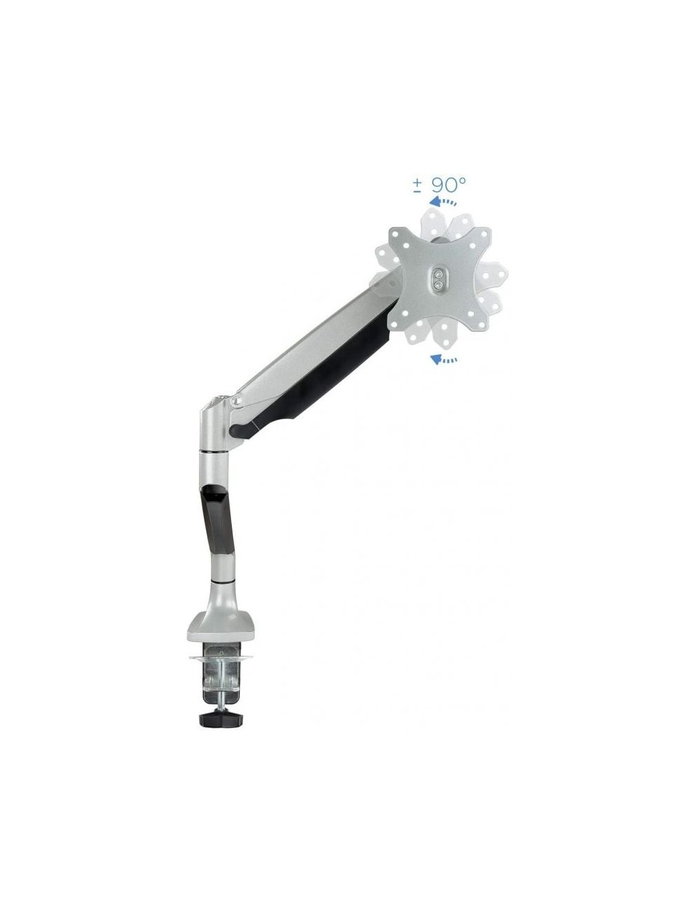 Soporte de Mesa para Monitor TooQ DB3032TNR-S/ Giratorio/ Inclinable/ hasta 9kg