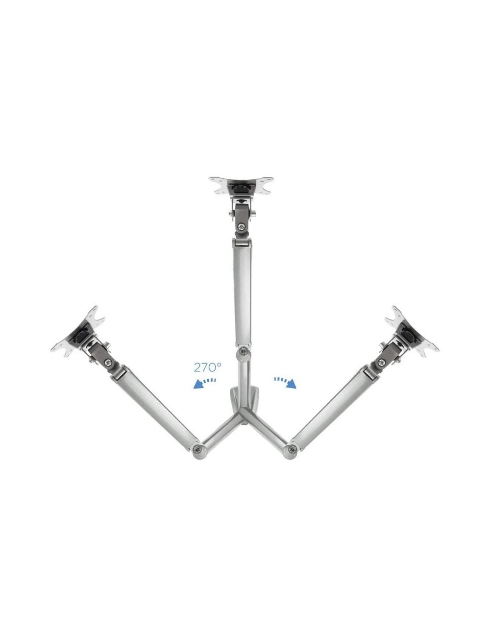Soporte de Mesa para Monitor TooQ DB3032TNR-S/ Giratorio/ Inclinable/ hasta 9kg