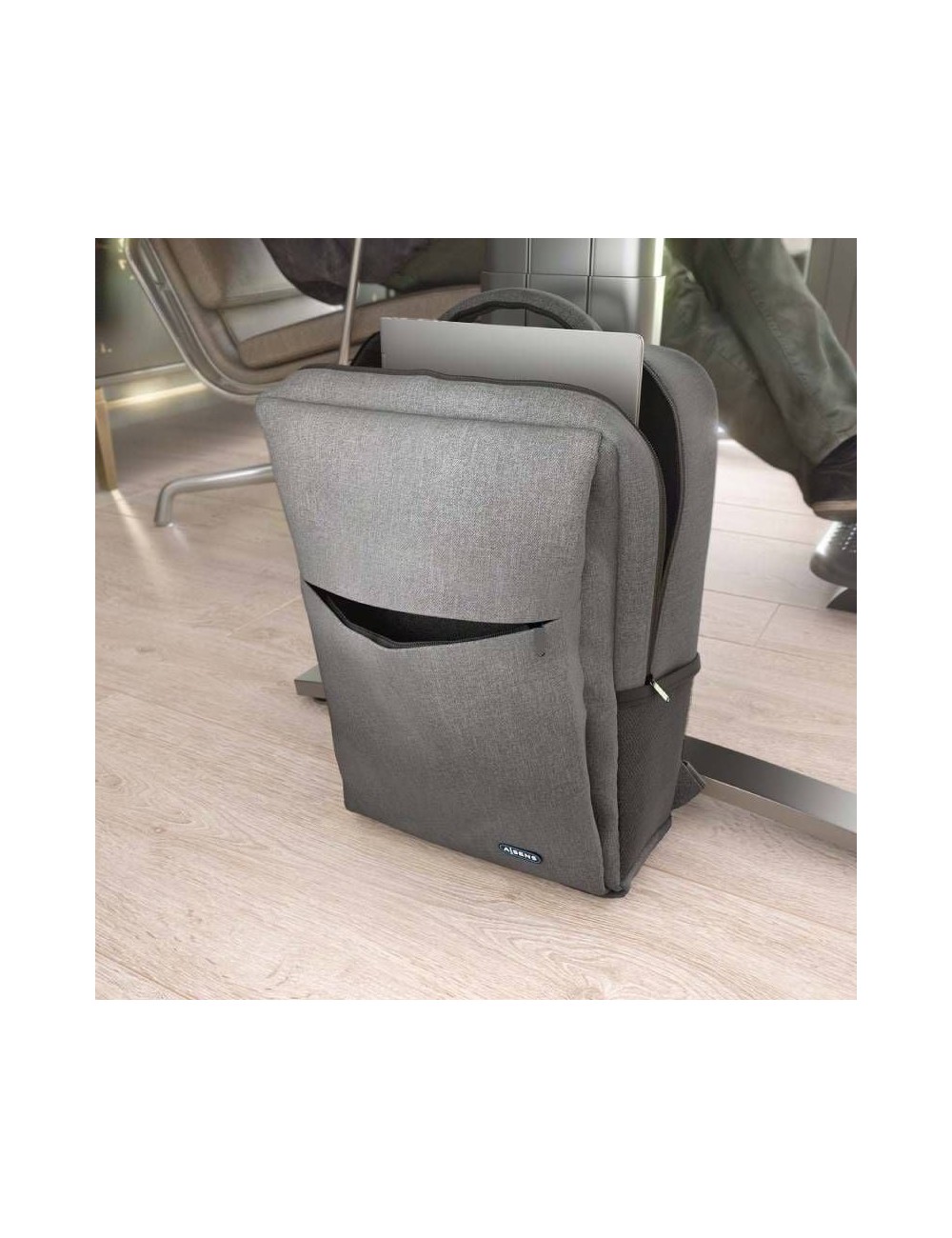 Mochila Aisens ASBG-BP081-GR para Portátiles hasta 17'/ Gris