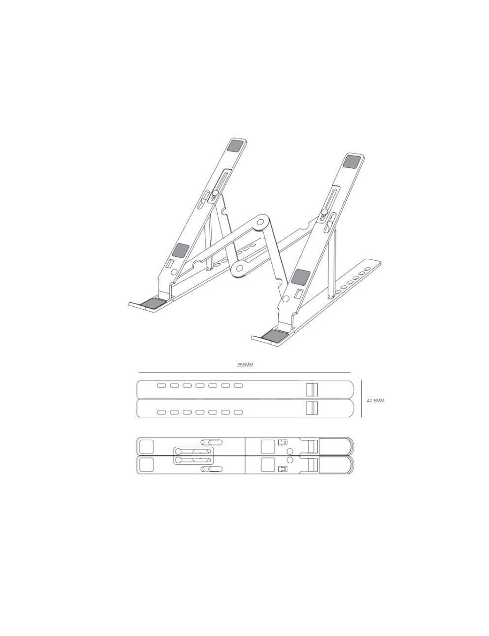 Soporte Aisens LPS3M-179 para Portátil/Tablet hasta 15'
