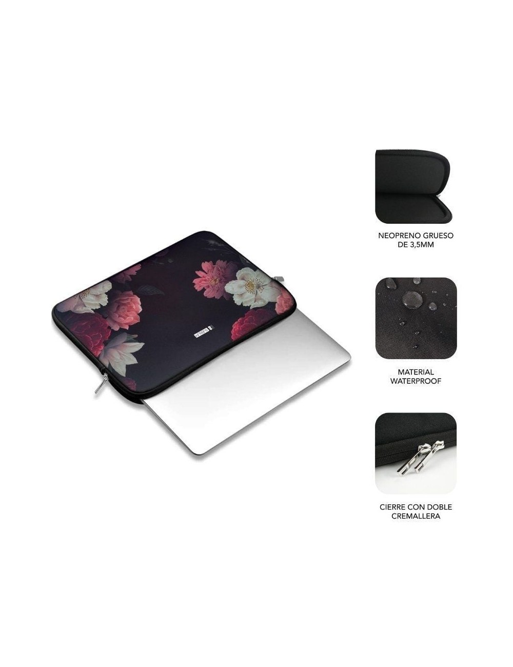 Funda Subblim Trendy Sleeve Neo Flowers para Portátiles hasta 14'