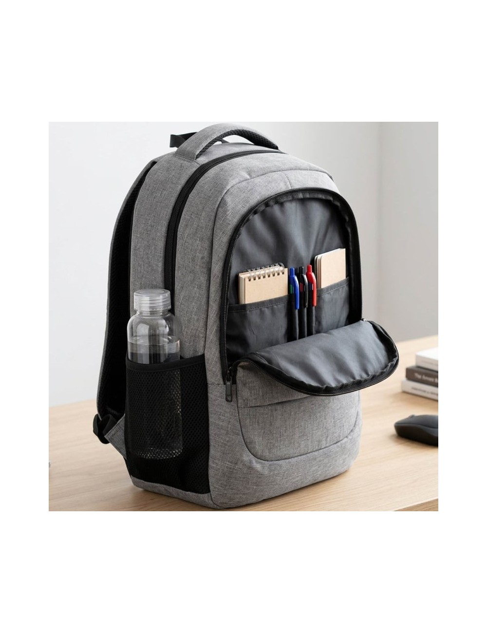 Mochila Subblim City Plus 26L Backpack para Portátiles hasta 16'/ Puerto USB/ Repelente al agua/ Reflectante/ Cinta para Trolley