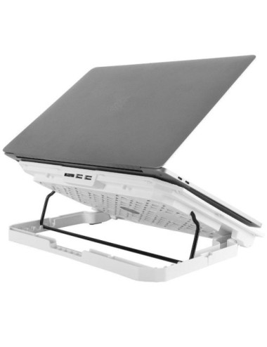 Soporte Refrigerante Mars Gaming MNBC23 para Portátiles hasta 16'/ Iluminación LED