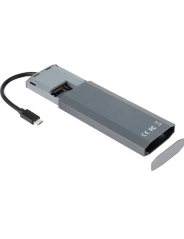 Docking/Caja Externa USB Tipo-C TooQ TQE-2241G/ Ranura SSD M.2/ 1xHDMI/ 2xUSB/ 1xUSB Tipo-C/ 1xLector Tarjetas/ 1xUSB Tipo-C PD