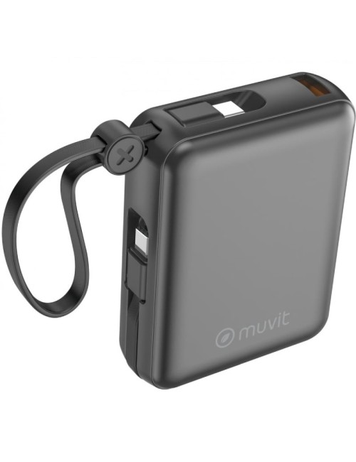 Powerbank 10000mAh Muvit For Change MCCHP0014/ 35W/ Negra