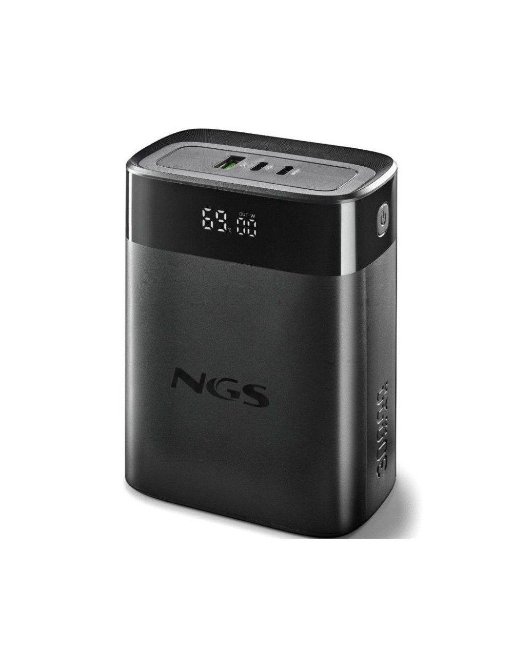 Powerbank 30000mAh NGS TWIX30/ 140W/ Compatible con Portátiles/ Negra