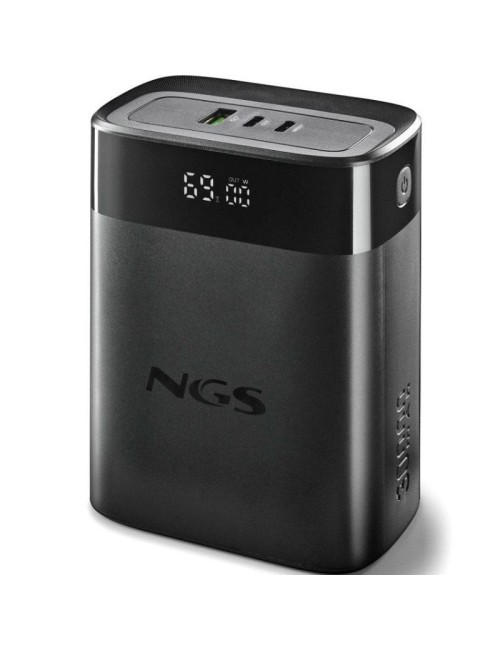 Powerbank 30000mAh NGS TWIX30/ 140W/ Compatible con Portátiles/ Negra