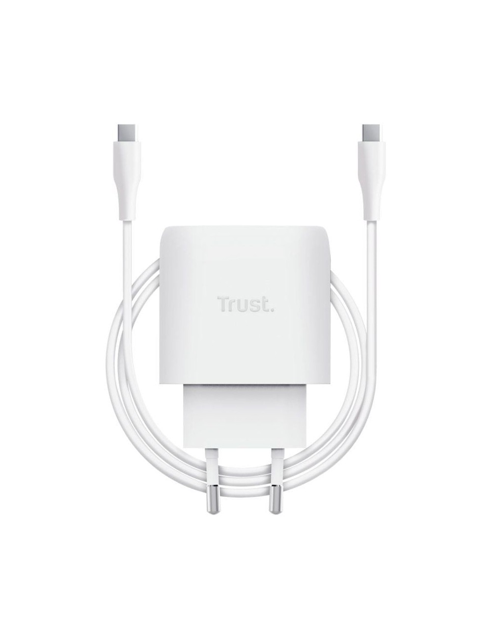 Cargador de Pared GaN Trust Maxo 45W/ 1xUSB Tipo-C/ Incluye Cable USB Tipo-C/ 45W