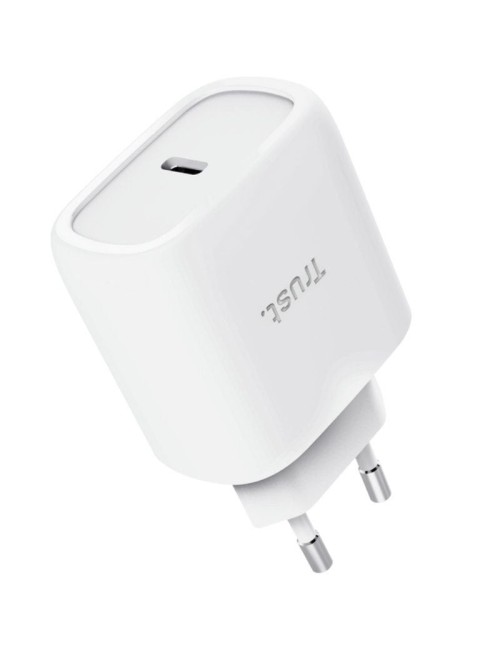 Cargador de Pared GaN Trust Maxo 45W/ 1xUSB Tipo-C/ Incluye Cable USB Tipo-C/ 45W
