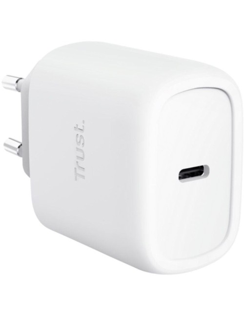 Cargador de Pared GaN Trust Maxo 45W/ 1xUSB Tipo-C/ Incluye Cable USB Tipo-C/ 45W