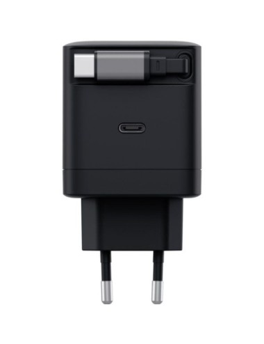 Cargador de Pared Trust Maxo 65W/ 1xUSB Tipo-C/ Incluye Cable USB Tipo-C Retráctil/ 65W