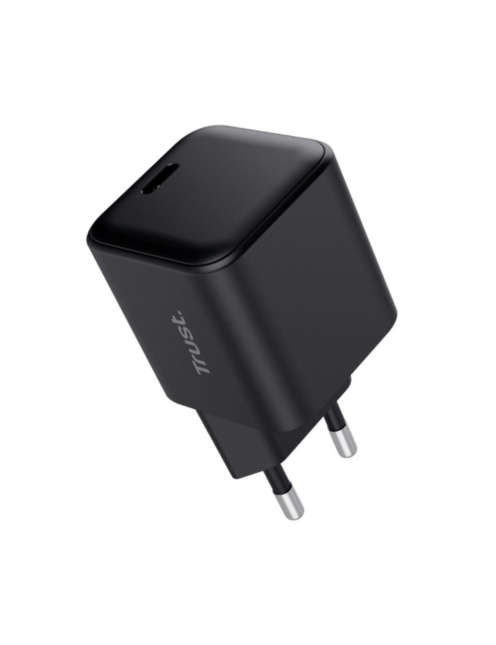 Cargador de Pared GaN Trust Maxo 65W Ultrareducido/ 1xUSB Tipo-C/ Incluye Cable USB Tipo-C/ 65W