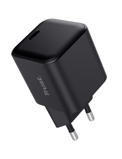 Cargador de Pared GaN Trust Maxo 65W Ultrareducido/ 1xUSB Tipo-C/ Incluye Cable USB Tipo-C/ 65W