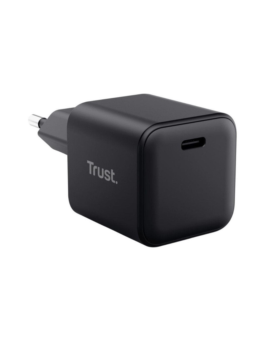 Cargador de Pared GaN Trust Maxo 65W Ultrareducido/ 1xUSB Tipo-C/ Incluye Cable USB Tipo-C/ 65W