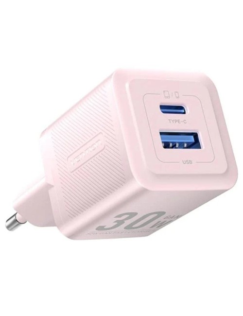 Cargador de Pared GaN Vention FEQP0-EU/ 1xUSB Tipo-C/ 1xUSB/ 30W