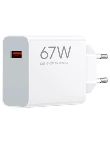 Cargador de Pared Xiaomi 67W HyperCharge Combo (Type-A)/ 1xUSB + Cable USB Tipo-C/ 67W