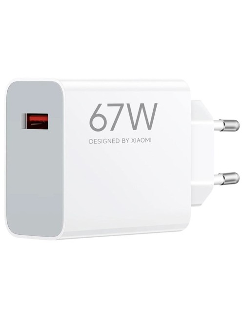 Cargador de Pared Xiaomi 67W HyperCharge Combo (Type-A)/ 1xUSB + Cable USB Tipo-C/ 67W