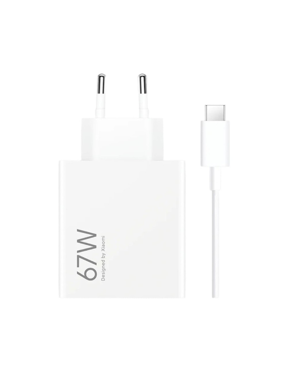 Cargador de Pared Xiaomi 67W HyperCharge Combo (Type-A)/ 1xUSB + Cable USB Tipo-C/ 67W