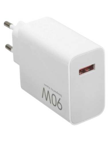 Cargador de Pared GaN Xiaomi 90W HyperCharge Combo (Type-A)/ 1xUSB + Cable USB Tipo-C/ 90W