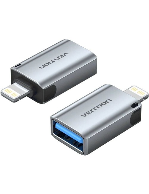 Adaptador OTG USB Vention CUCH0/ USB Hembra - Lightning Macho/ Azul
