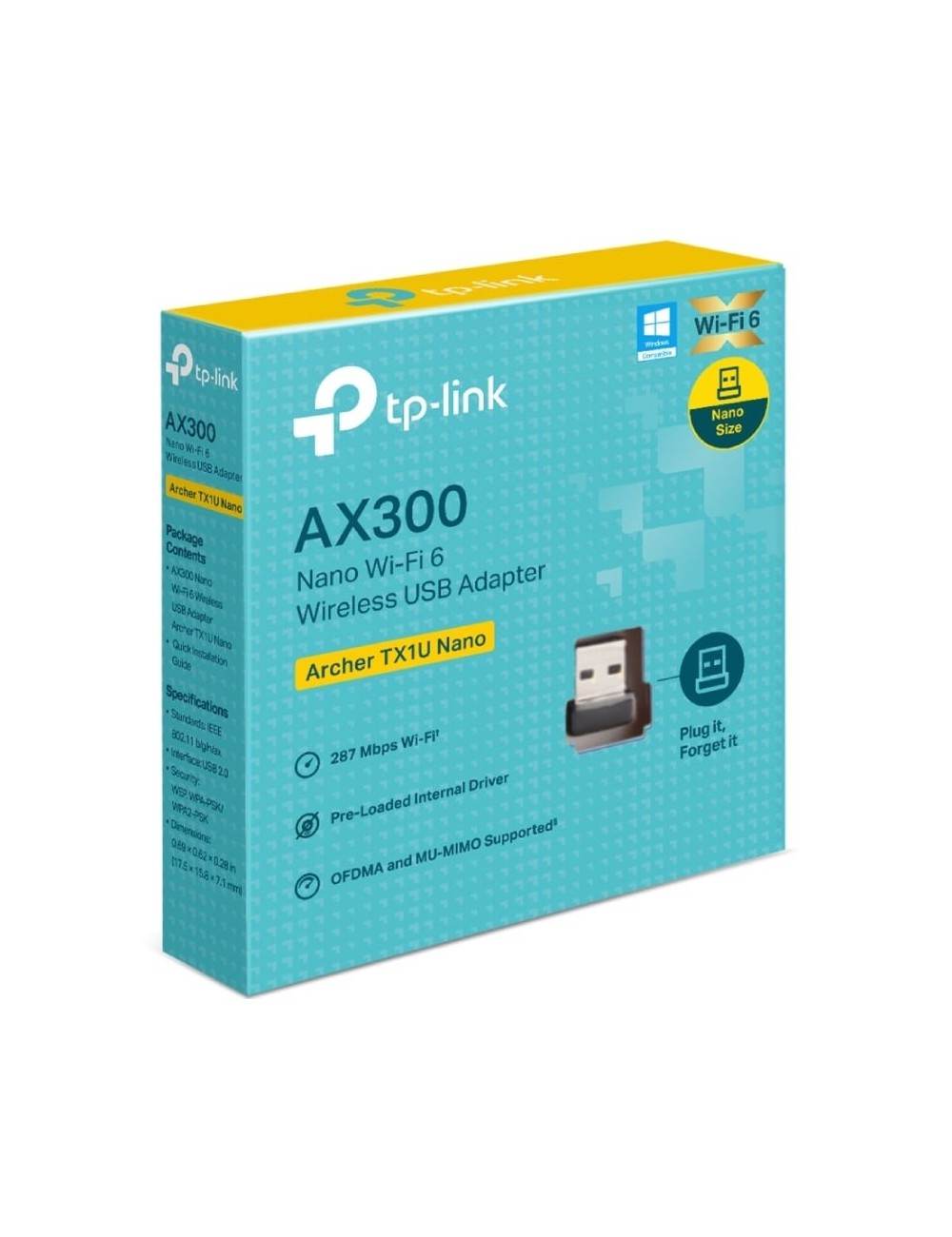 Adaptador USB - WiFi TP-Link Archer TX1U Nano