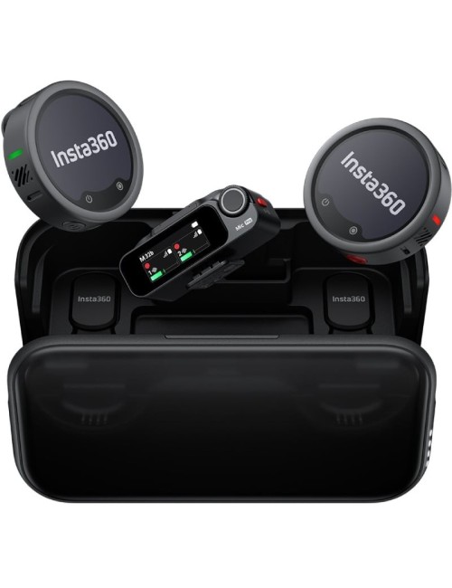 Micrófono Inalámbrico con Clip Insta360 Mic Pro (2 TX + 1 RX)/ USB Tipo-C/ Incluye Receptor/ 2 unidades