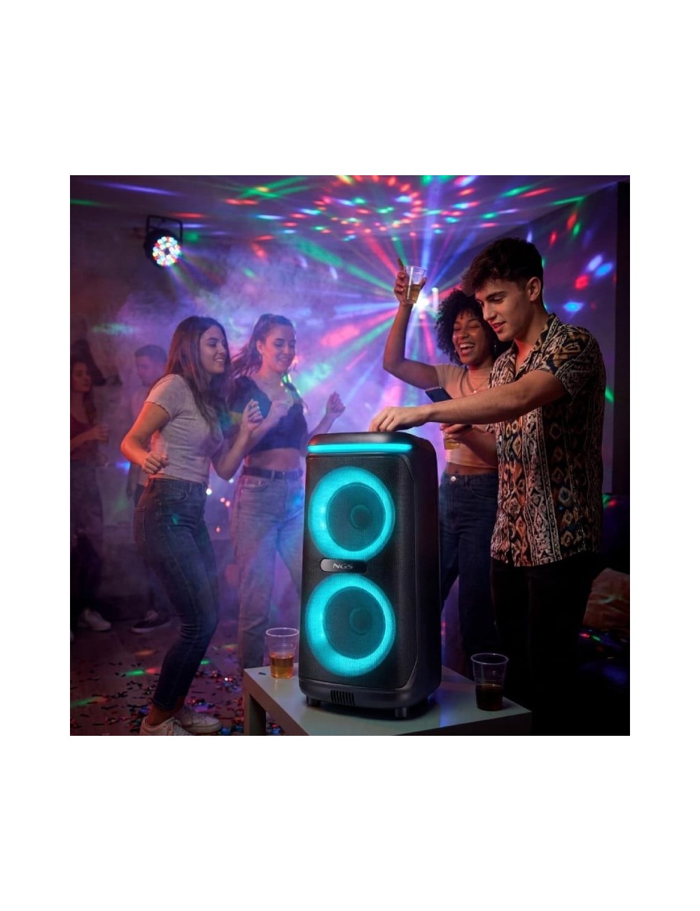 Altavoz Portable con Bluetooth NGS Wild Drip/ 400W
