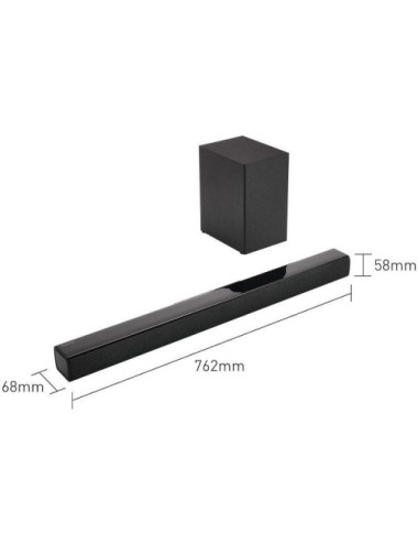 Barra de Sonido con Bluetooth Panasonic SC-HTB150/ 100W/ 2.1