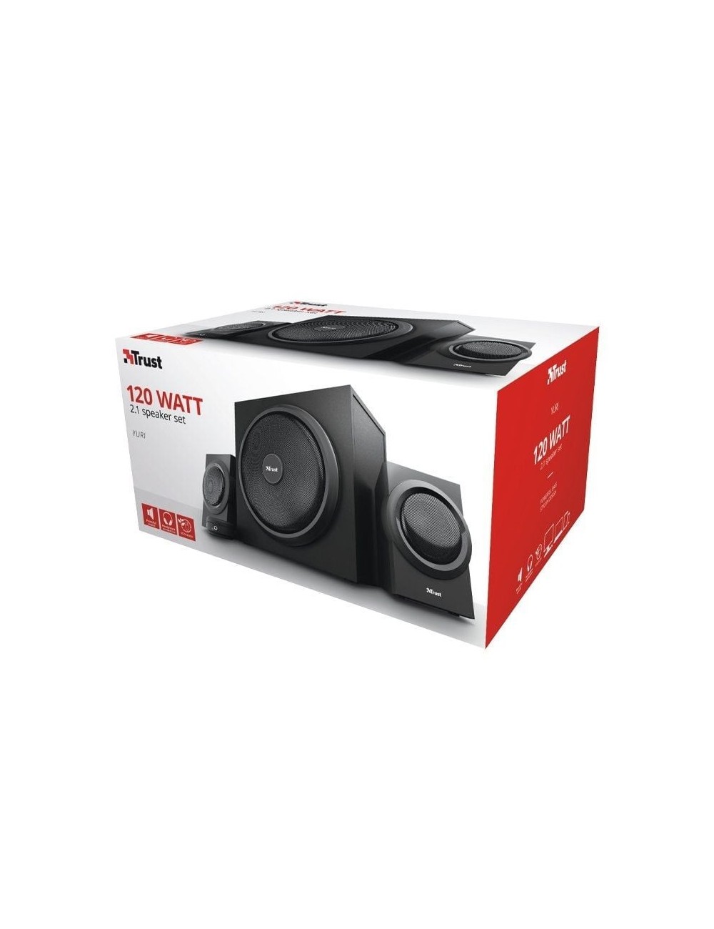 Altavoces Trust Yuri/ 120W/ 2.1