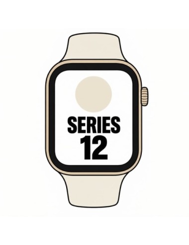 Apple Watch Series 12/ GPS/ 46mm/ Dorado Claro/ Correa Deportiva Arena (S/M)