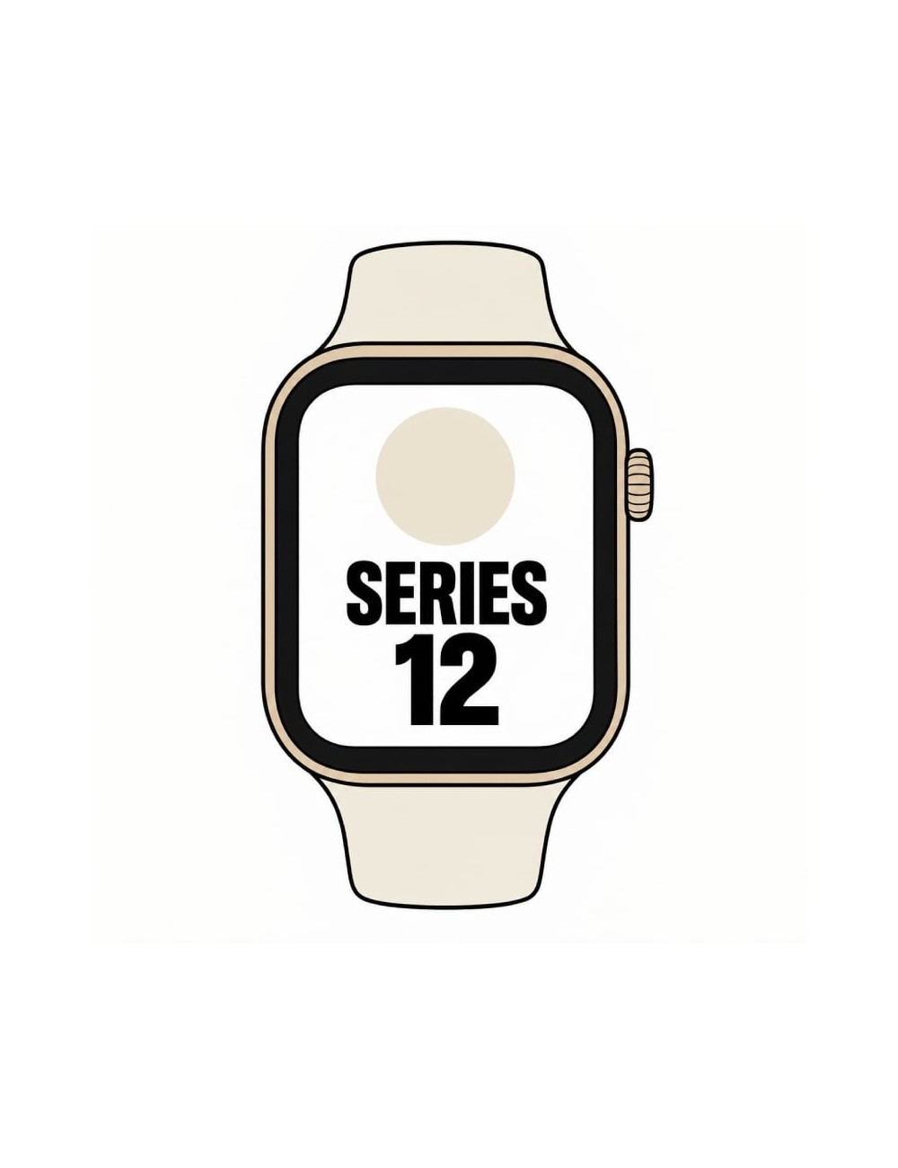 Apple Watch Series 12/ GPS/ 46mm/ Dorado Claro/ Correa Deportiva Arena (S/M)