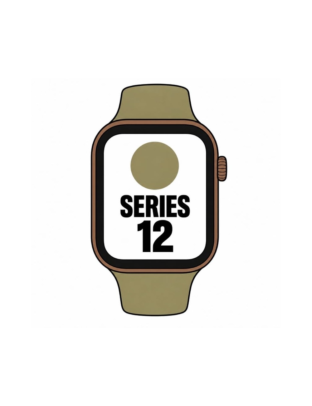 Apple Watch Series 12/ GPS/ 46mm/ Bronce Oscuro/ Correa Deportiva Verde Oliva (S/M)