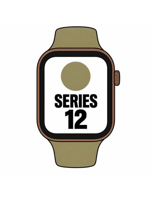 Apple Watch Series 12/ GPS/ Cellular/ 42mm/ Bronce Oscuro/ Correa Deportiva Verde Oliva (S/M)