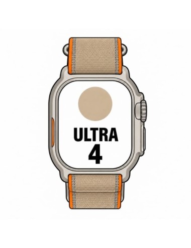 Apple Watch Ultra 4/ GPS/ 49mm/ Caja de Titanio Natural/ Correa Loop Trail Arena M/L