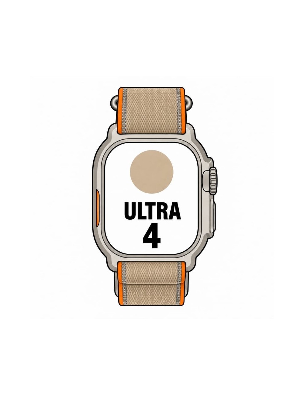 Apple Watch Ultra 4/ GPS/ 49mm/ Caja de Titanio Natural/ Correa Loop Trail Arena M/L