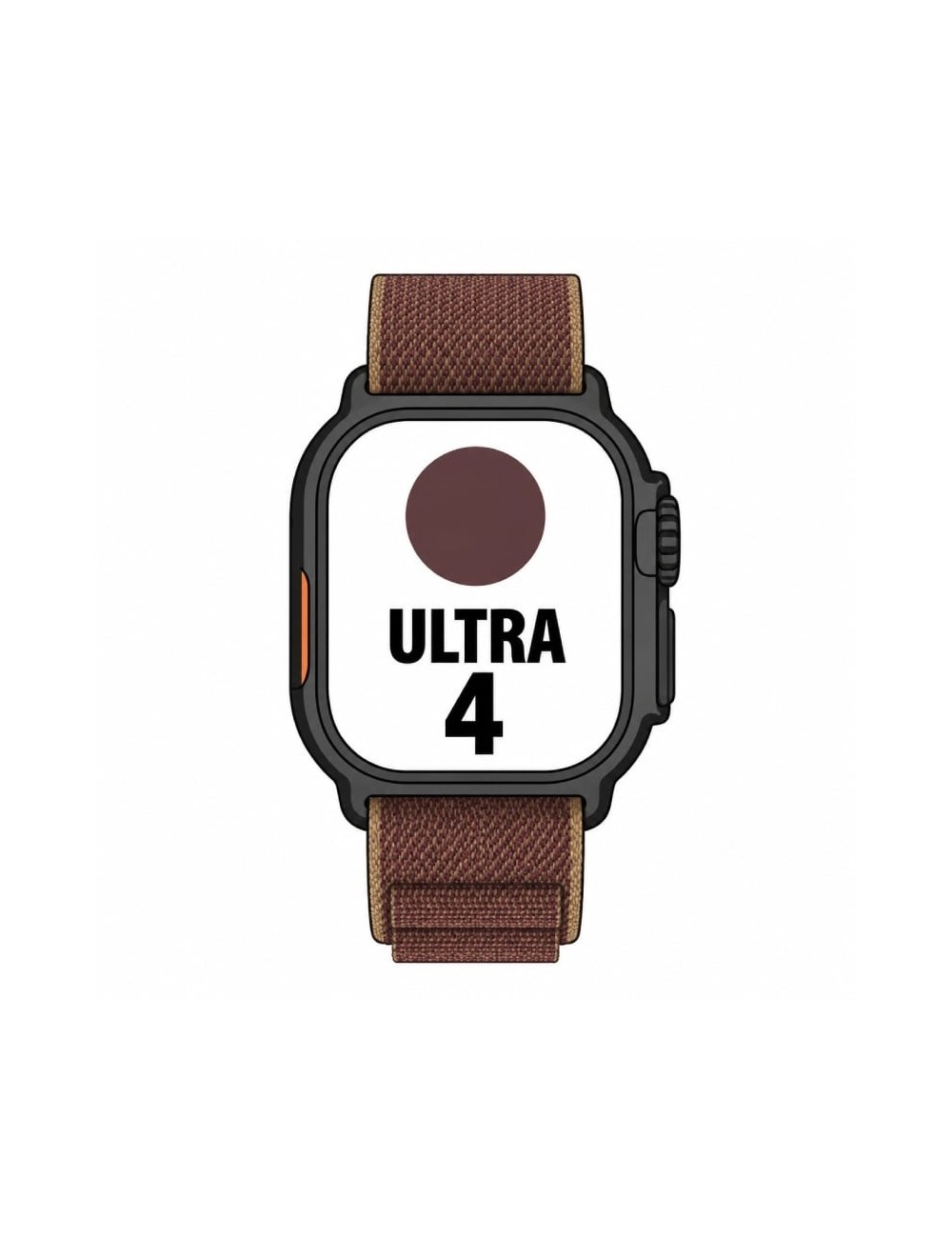 Apple Watch Ultra 4/ GPS/ 49mm/ Caja de Titanio Negro/ Correa Loop Alpine Burdeos M