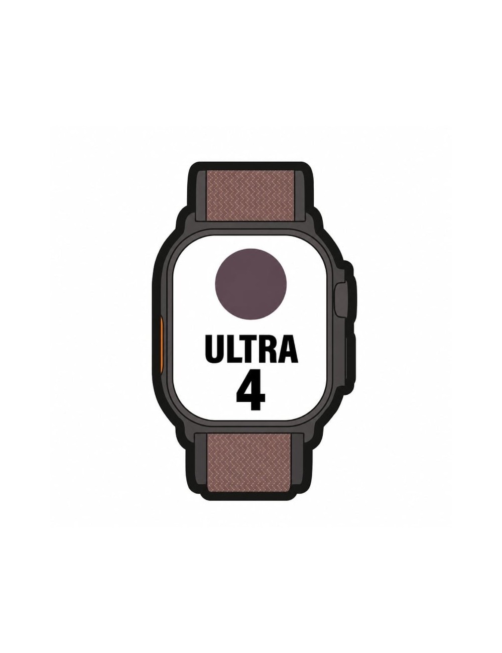 Apple Watch Ultra 4/ GPS/ 49mm/ Caja de Titanio Negro/ Correa Loop Alpine Burdeos L