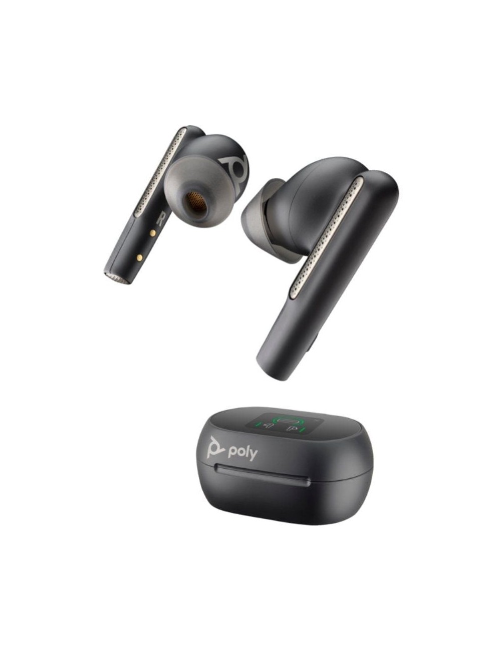 Auriculares Bluetooth Poly Voyager Free 60+ UC M con estuche de carga + Adaptador BT700/ Autonomía 10h/ Negros