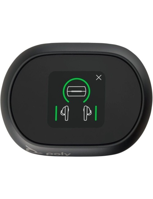 Auriculares Bluetooth Poly Voyager Free 60+ UC M con estuche de carga + Adaptador BT700/ Autonomía 10h/ Negros