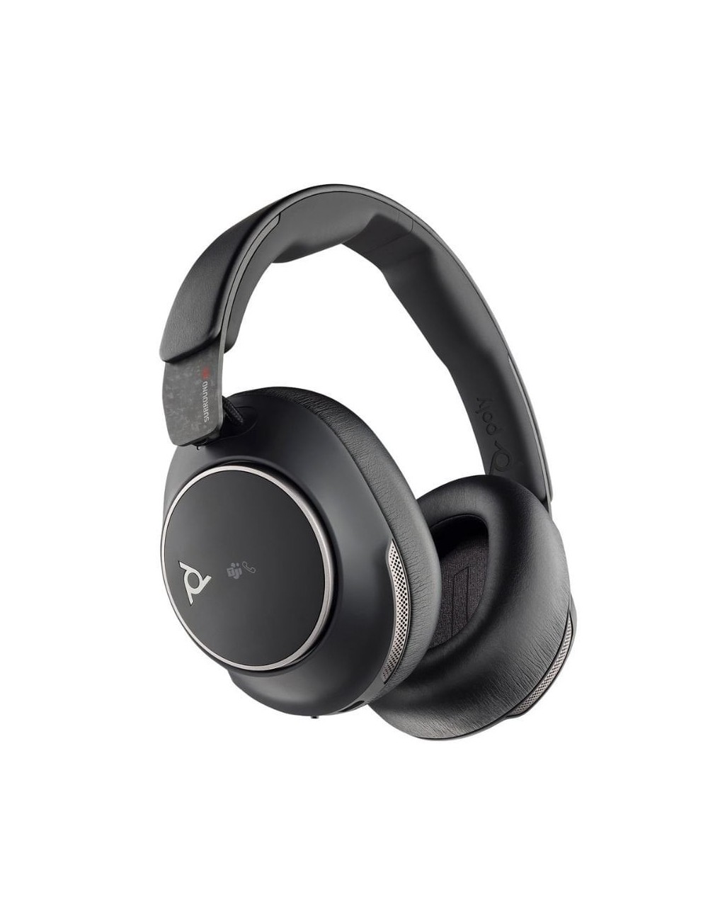Auriculares Inalámbricos Poly Voyager Surround 80 UC USB Tipo-C + Adaptador USB-C/A/ con Micrófono/ Bluetooth/ Negros