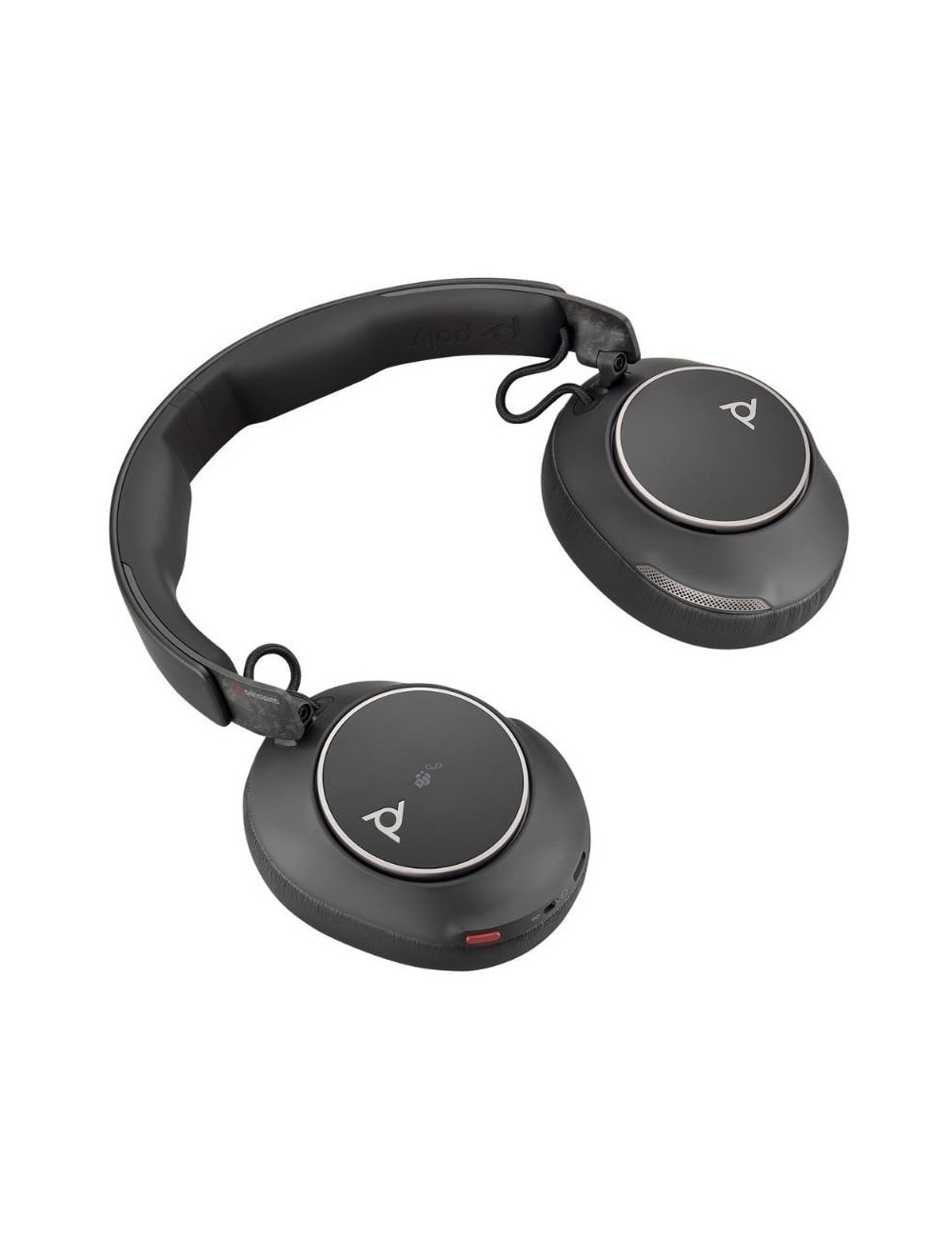 Auriculares Inalámbricos Poly Voyager Surround 80 UC USB Tipo-C + Adaptador USB-C/A/ con Micrófono/ Bluetooth/ Negros