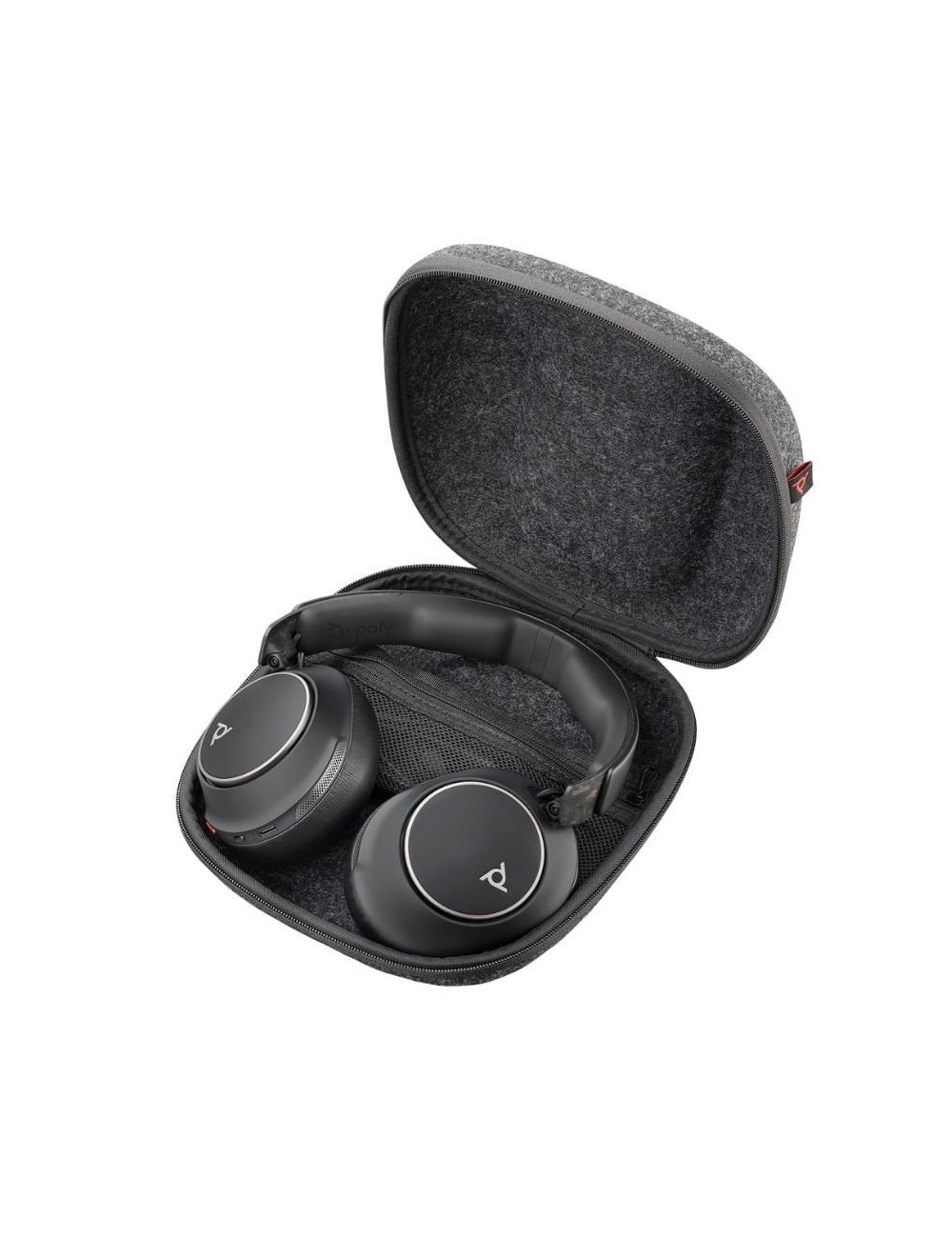 Auriculares Inalámbricos Poly Voyager Surround 80 UC USB Tipo-C + Adaptador USB-C/A/ con Micrófono/ Bluetooth/ Negros