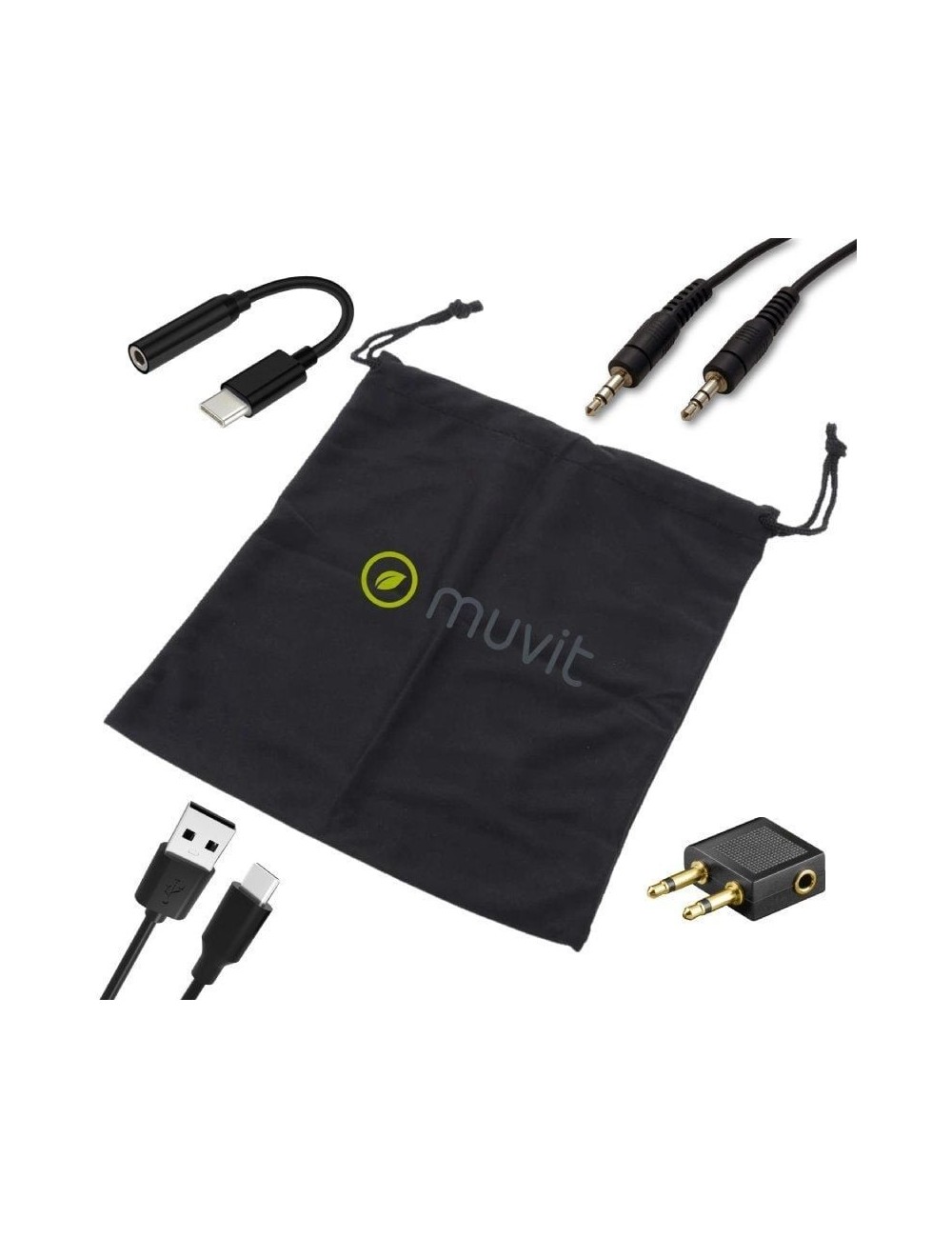 Auriculares Inalámbricos Muvit MCHPH0011/ con Micrófono/ Bluetooth/ Negros
