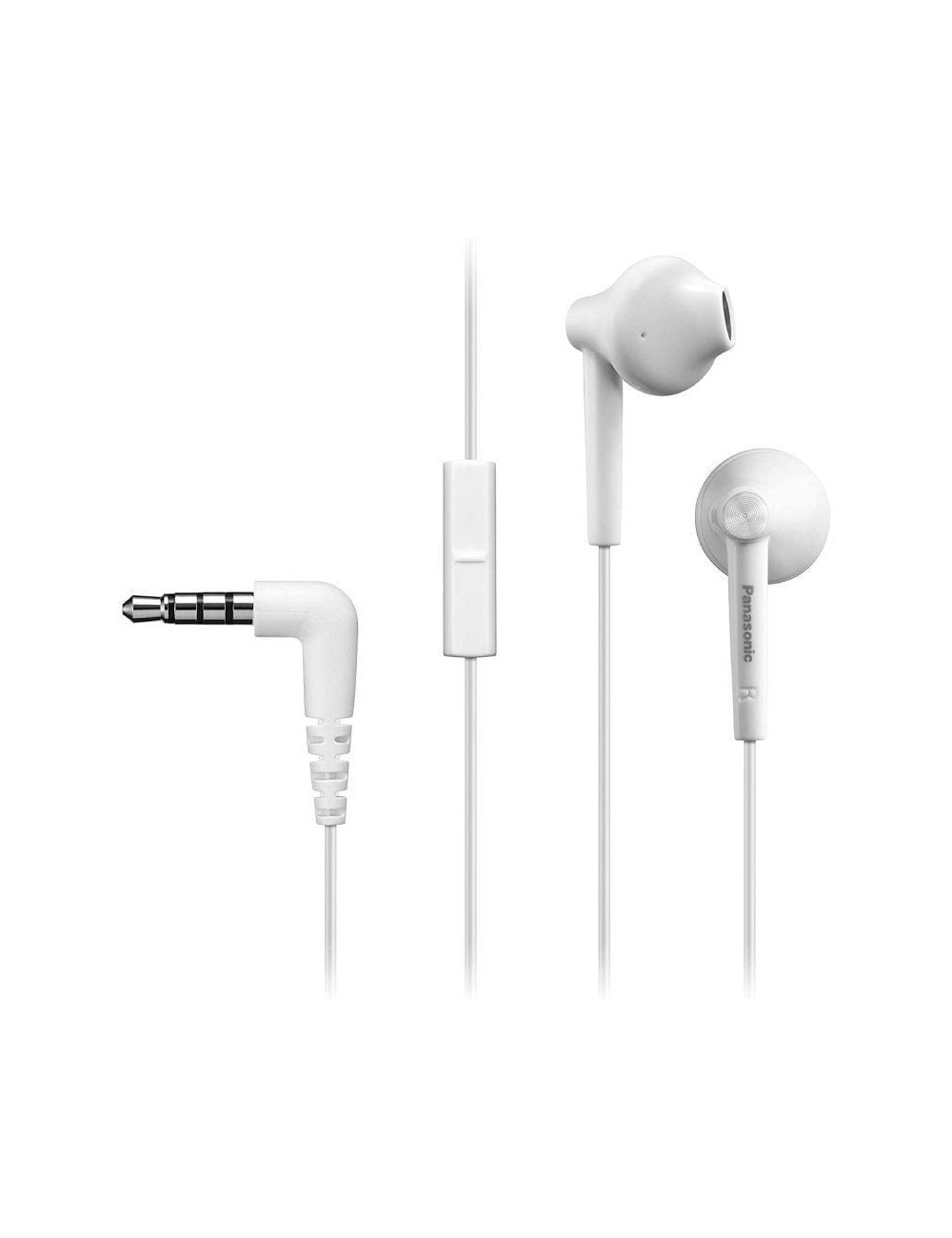 Auriculares Intrauditivos Panasonic RP-TCM55/ con Micrófono/ Jack 3.5/ Blancos