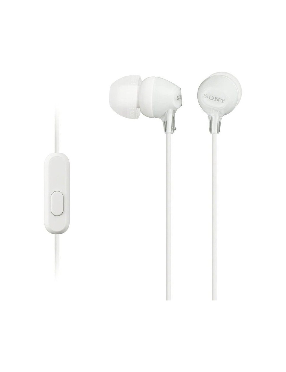 Auriculares Intrauditivos Sony MDR-EX15AP/ con Micrófono/ Jack 3.5/ Blancos
