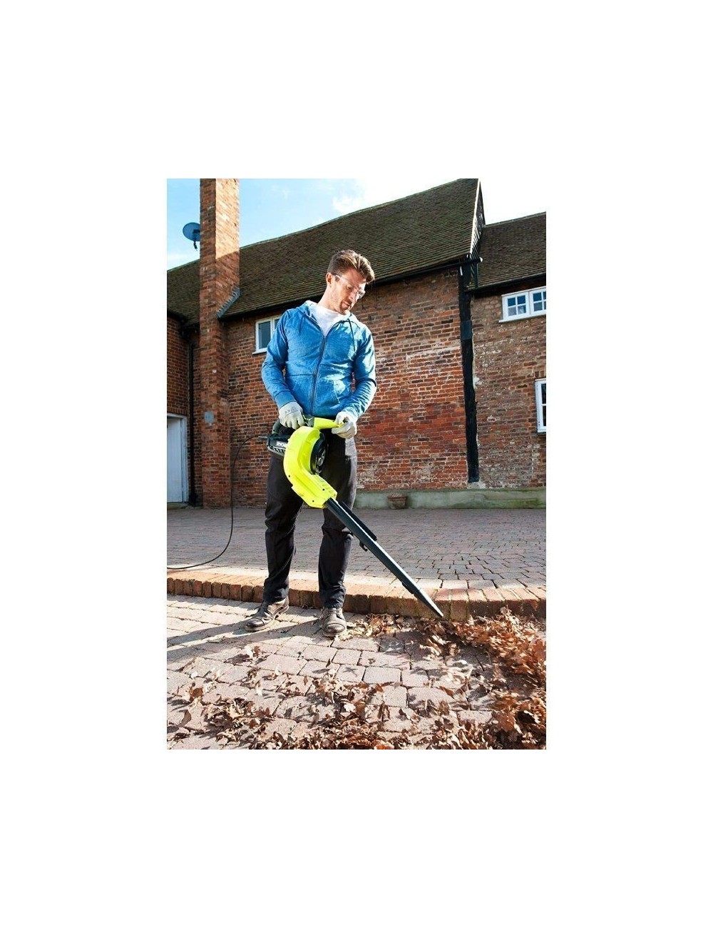 Aspirador - Soplador - Triturador Ryobi RBV3000CESV/ 3000W/ Aspiración 16 m³/min/ Trituración 16:1