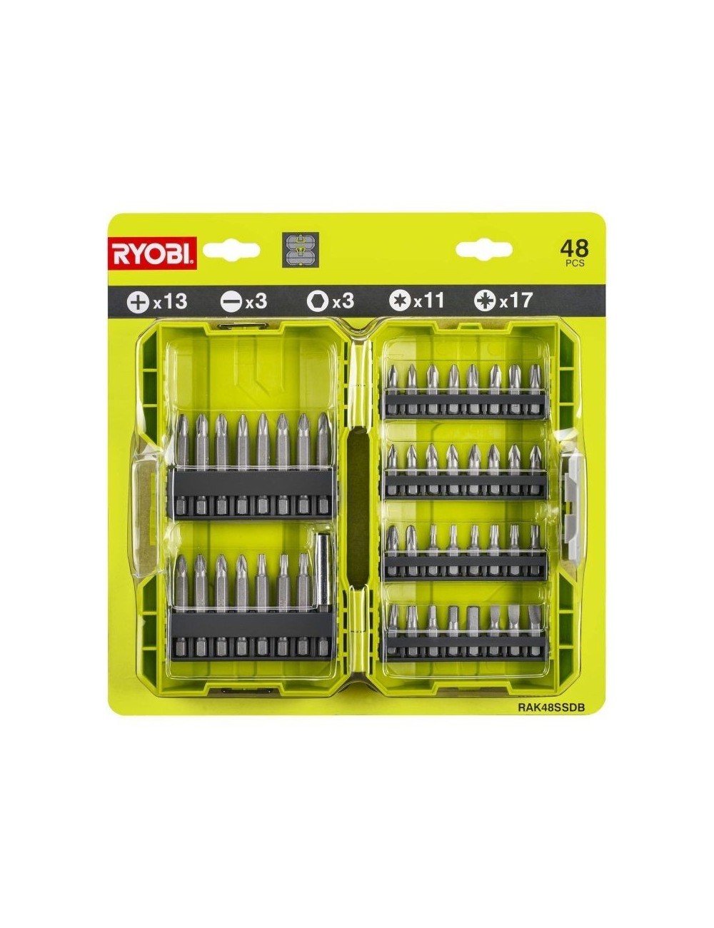 Estuche de 48 Puntas para Atornillar Ryobi RAK48SSD