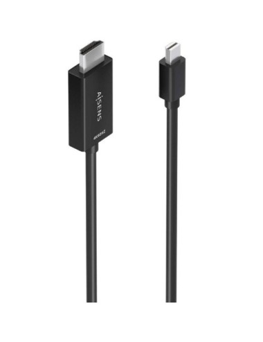 Cable Conversor Aisens A125-0890/ Mini DisplayPort Macho - HDMI 4K Macho/ 5m/ Negro