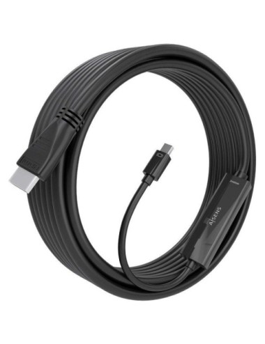 Cable Conversor Aisens A125-0890/ Mini DisplayPort Macho - HDMI 4K Macho/ 5m/ Negro