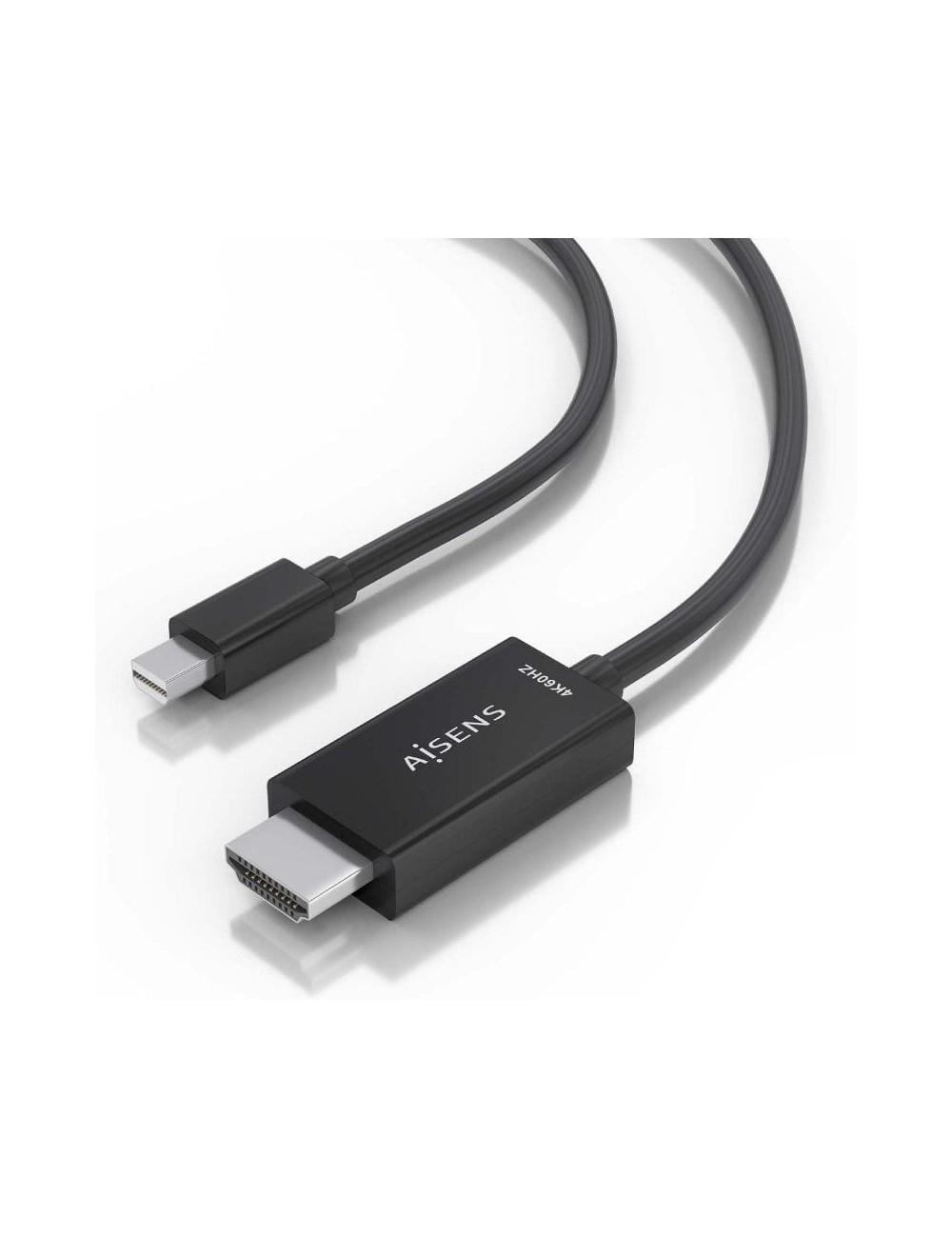 Cable Conversor Aisens A125-0890/ Mini DisplayPort Macho - HDMI 4K Macho/ 5m/ Negro